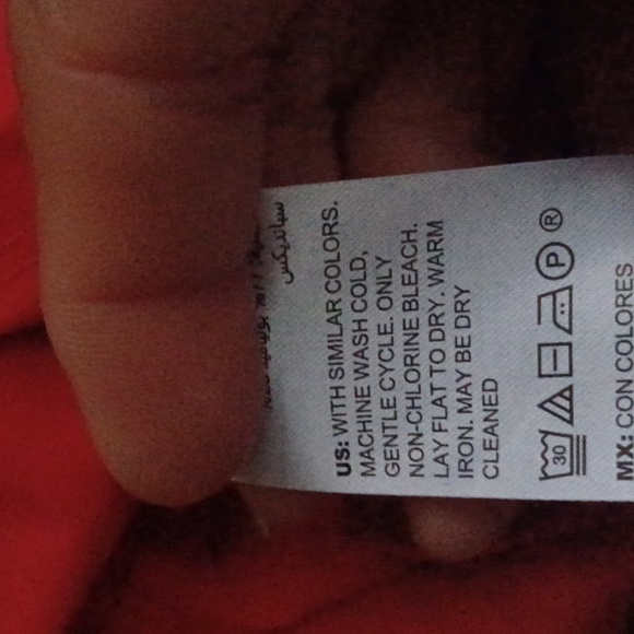 WHBM- tulip sleeve red dress, fitted with stretch,  lined - Picture 7 of 8